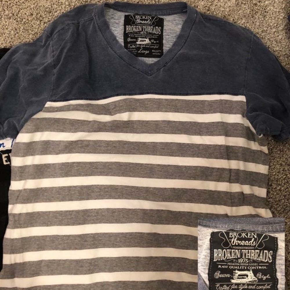 Men’s broken threads T shirt